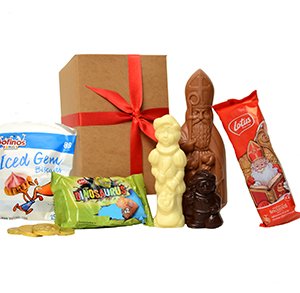 luxe geschenkdoos met Sinterklaaschocolade